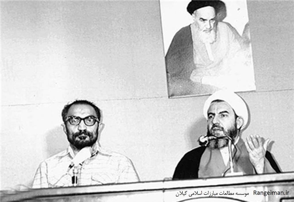 از راست آیت الله محمدی گیلانی و شهید لاجوری دادستان وقت انقلاب تهران- فارس نیوز