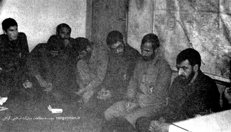 سردار محسن رضایی و سردار شهید حاج حسین همدانی در جلسه با مسئولین لشکر قدس گیلان