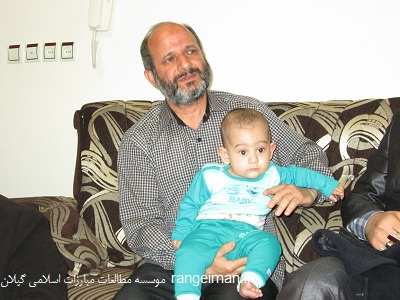 محمدحسین پسر شش ماهه شهید طاهرنیا