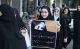 اجتماع دانش آموزان در مزار شهدای رشت به مناسبت هفته عفاف و حجاب